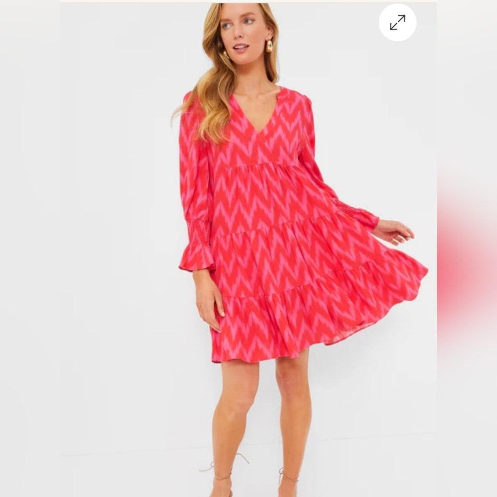 Pomander Place Hot Pink Ikat Kenzo Dress